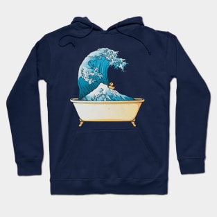 Bathtub Kanagawa Wave by Tobe Fonseca Hoodie